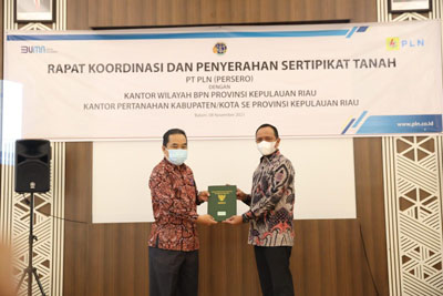 BPN  Kepri beserta KPK dan PLN Amankan Aset Negara Senilai Lebih Dari 42 Miliar Rupiah